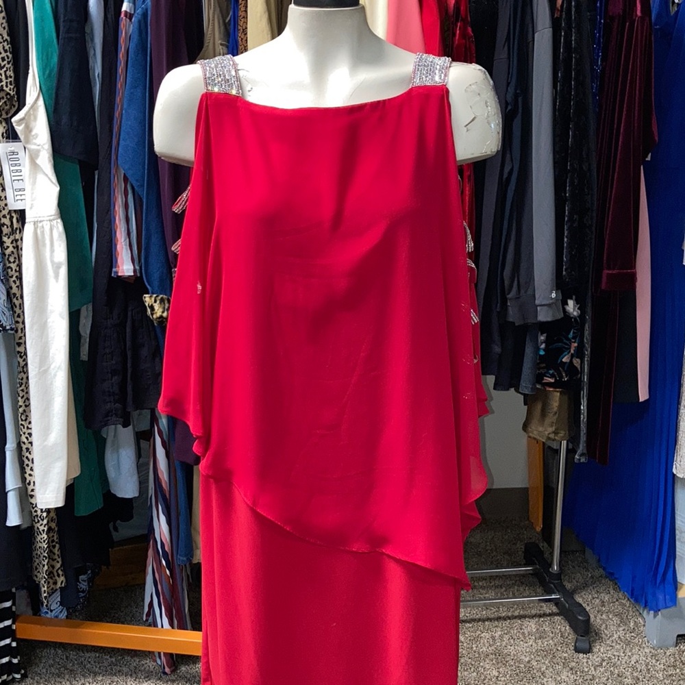 MSK L dress - sparkly sleeves